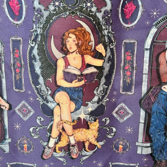 Fairyloot The Glittering Edge Zip Top Tote Bag Character Art Bookish Canvas - Picture 4 of 6